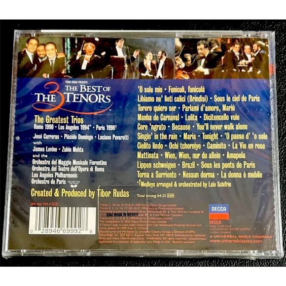 Best of the Three Tenors by The Three Tenors (CD, 2002) New/Sealed - Picture 2 of 2